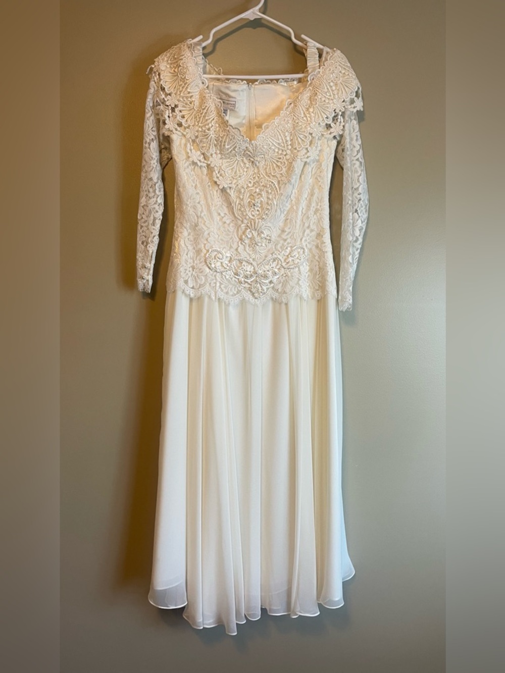 Vintage 90’s Jessic McClintock Prairie Romantic Floral & Lace Wedding Dress